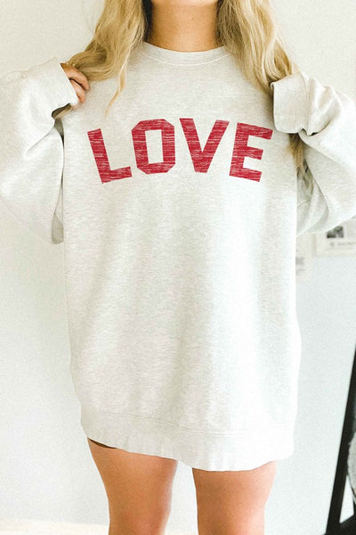 LOVE VALENTINES OVERSIZED SWEATSHIRT