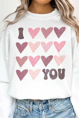 I LOVE YOU VALENTINE OVERSIZED SWEATSHIRT