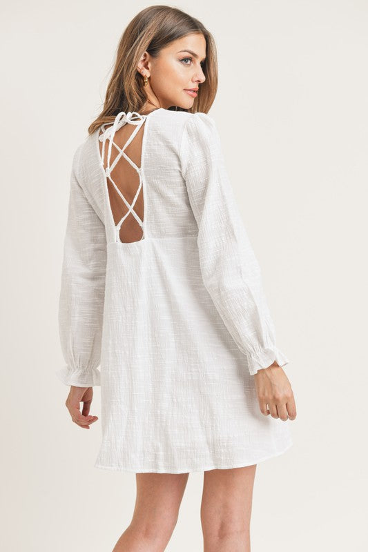 Piper Woven Dress - White