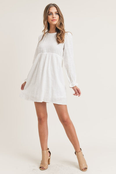 Piper Woven Dress - White